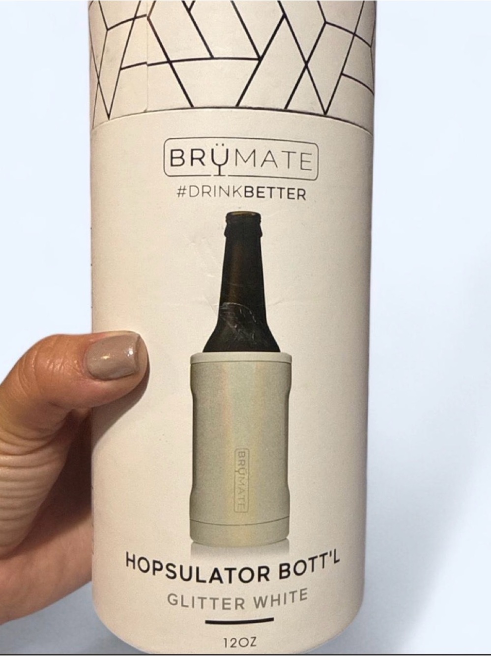 NWT Brumate Hopsulator Bott'l - Glitter White